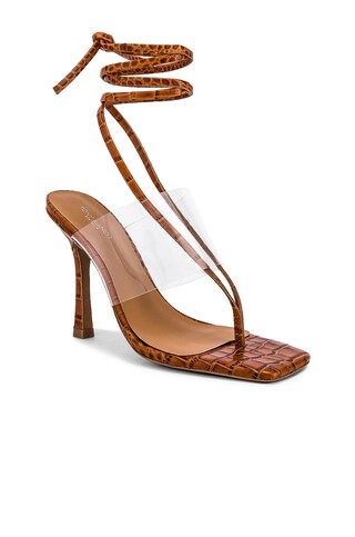 Tony Bianco Francis Sandal in Tan Croc from Revolve.com | Revolve Clothing (Global)