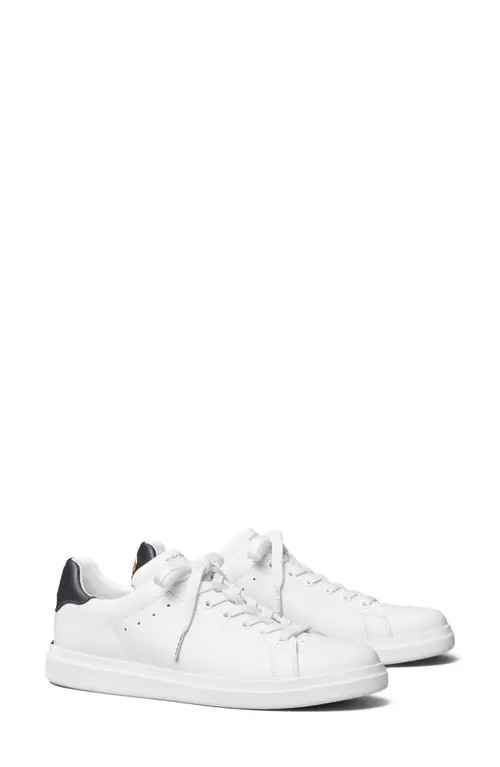 Tory Burch Howell Sneaker in Titanium White/Tory Navy at Nordstrom, Size 10 | Nordstrom