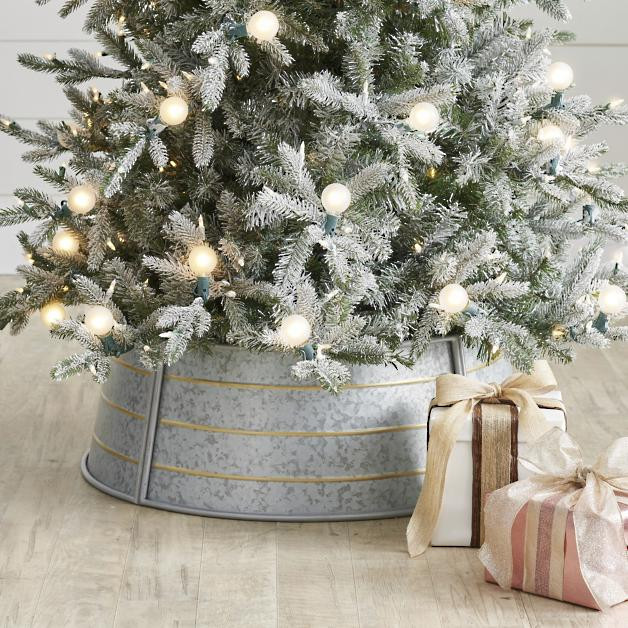 Galvanized Metal Tree Collar | Grandin Road | Grandin Road