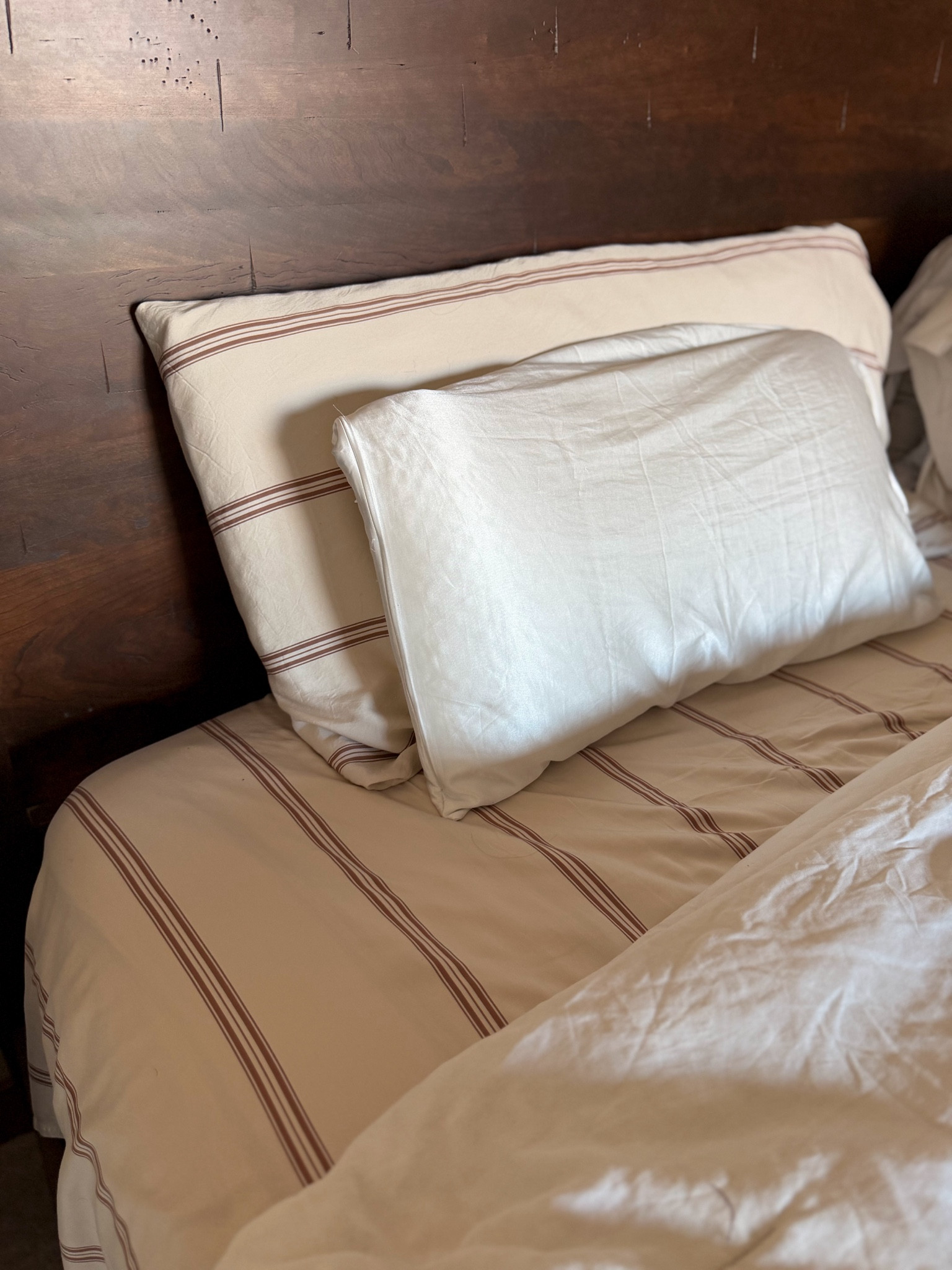 Our new bamboo sheets are perfection 🤩 

Also always sleeping on a satin pillowcase forever 

#LTKHome
