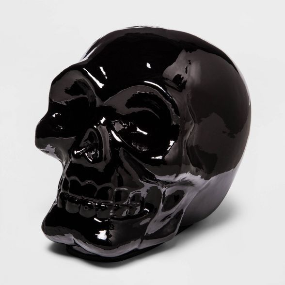 Large Black Mercury Glass Halloween Skull - Hyde & EEK! Boutique™ | Target