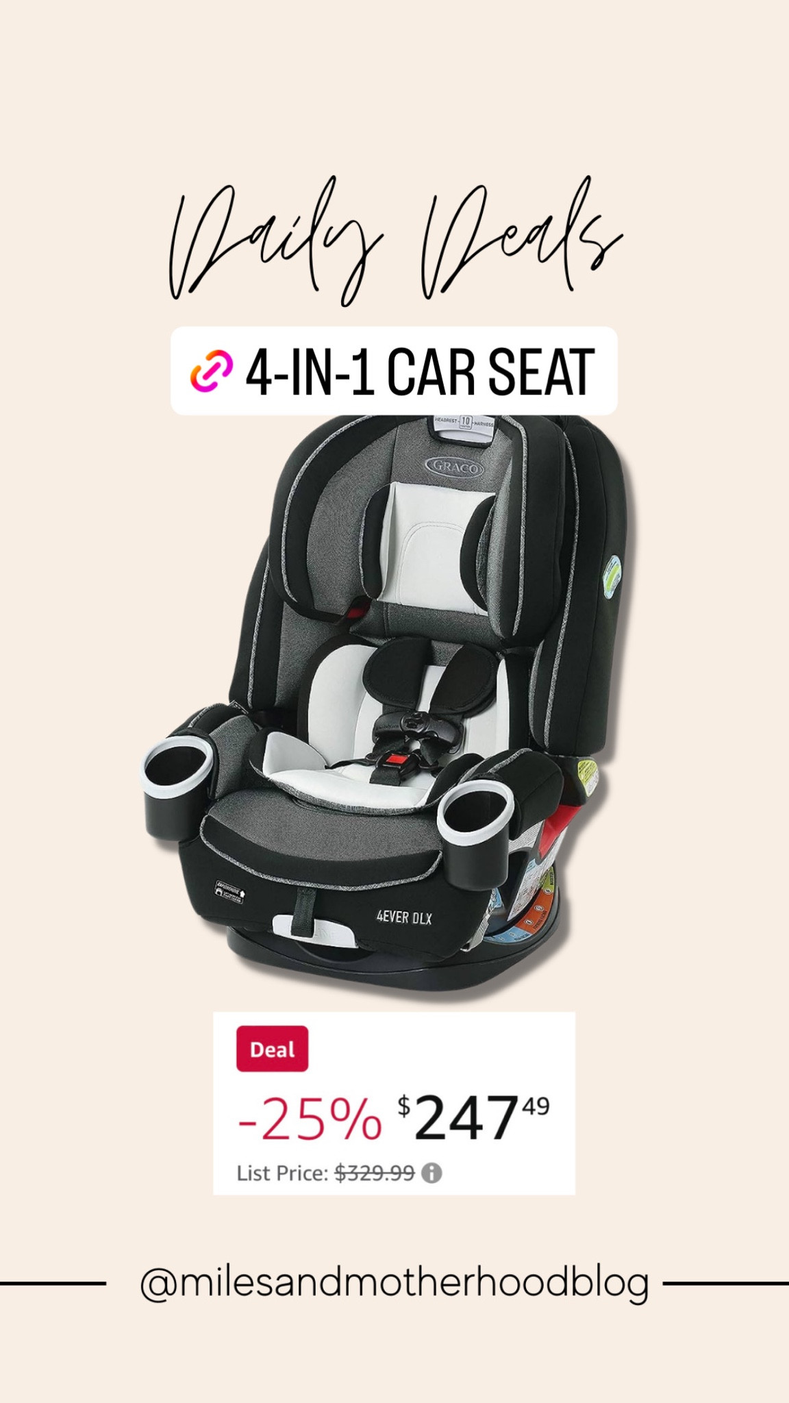 4-in-1 car seat on sale! 

#LTKsalealert #LTKhome #LTKbaby