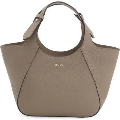 HUGO Small Lenah Leather Tote in Black at Nordstrom | Nordstrom