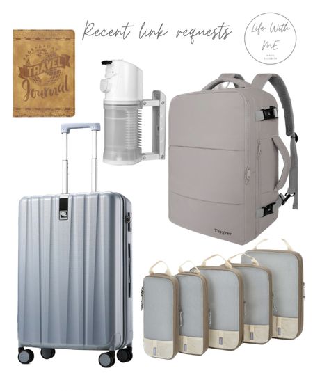 Recent popular link requests 🙌🏼 
Packing cubes. Travel backpack. Carryon luggage. Travel steamer. Travel journal.

#LTKitbag #LTKtravel