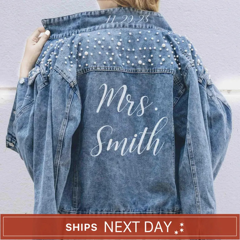 Bride Denim Jacket, Bride Jean Jacket, Future Mrs Jacket, Personalized Jacket, Wedding Jean Jacke... | Etsy (Global)