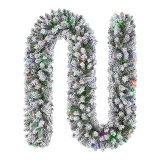 Home Accents Holiday 9 ft. Starry Light Pre-Lit LED Garland 23LE31118 - The Home Depot | The Home Depot