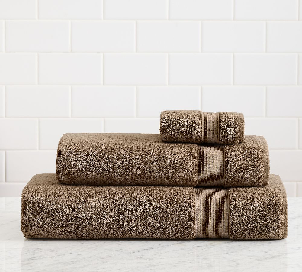 Classic Organic Bath Towel, Mocha Mousse | Pottery Barn (US)