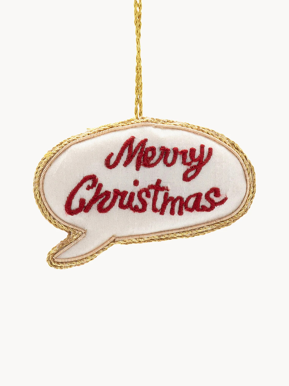 Handgefertigter Weihnachtsbaumanhänger Merry Christmas | Westwing EU