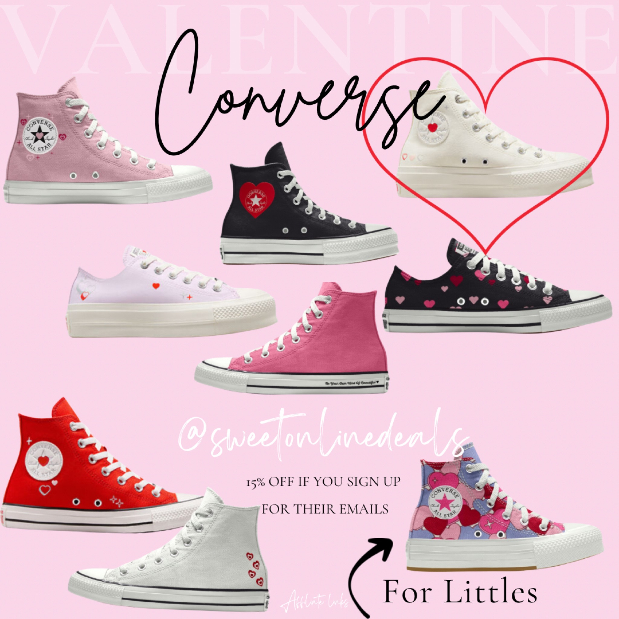 Stepping into love with the latest Converse Valentine's Shoe Collection! 💖👟  #ValentinesKicks #ConverseLove #LTKstyle #ShoeObsessed #FashionFaves

#LTKshoecrush #LTKMostLoved #LTKSeasonal