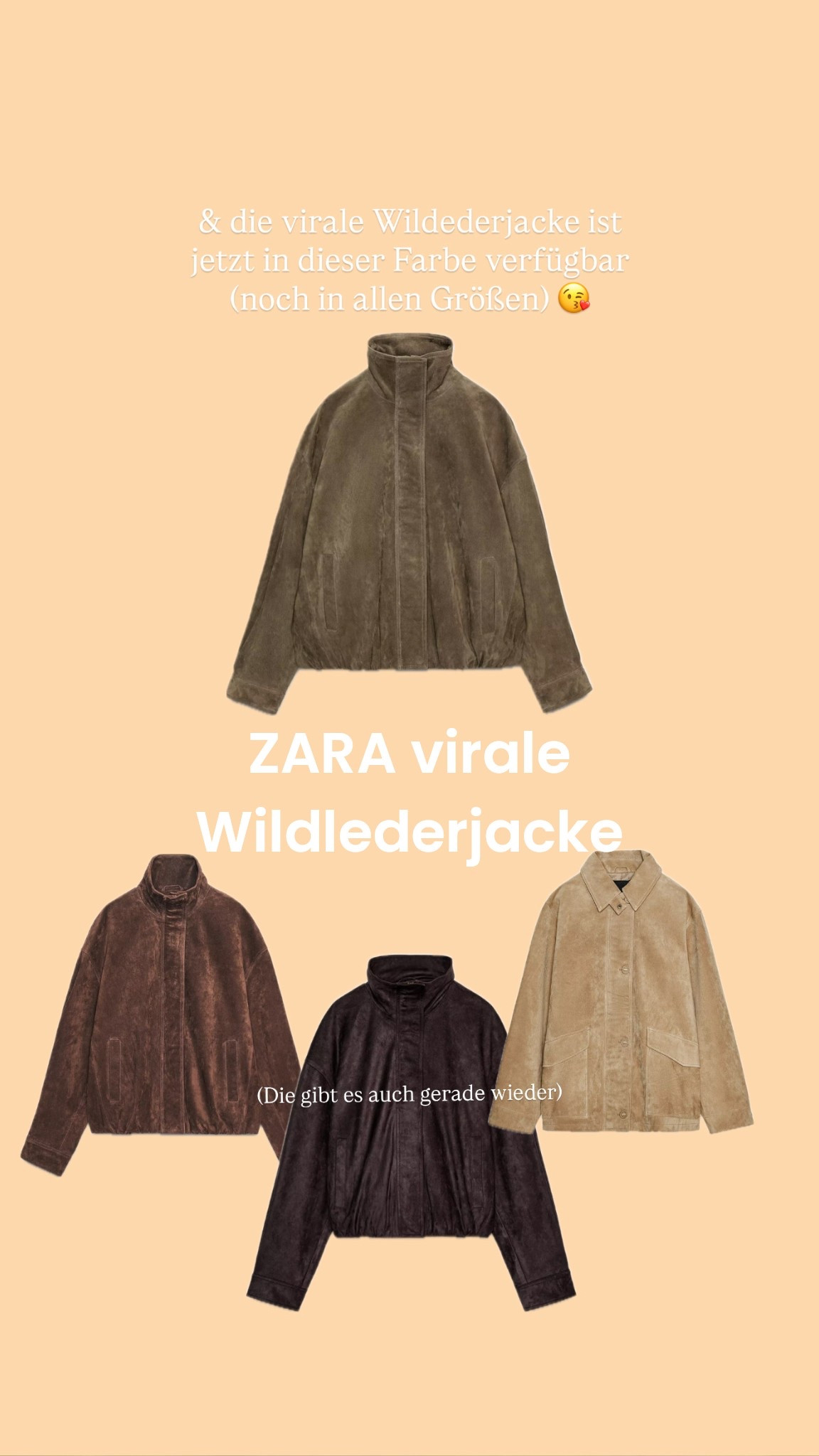 Virale Zara wildlederjacken. 

#LTKwinter #LTKautumn #LTKtravel