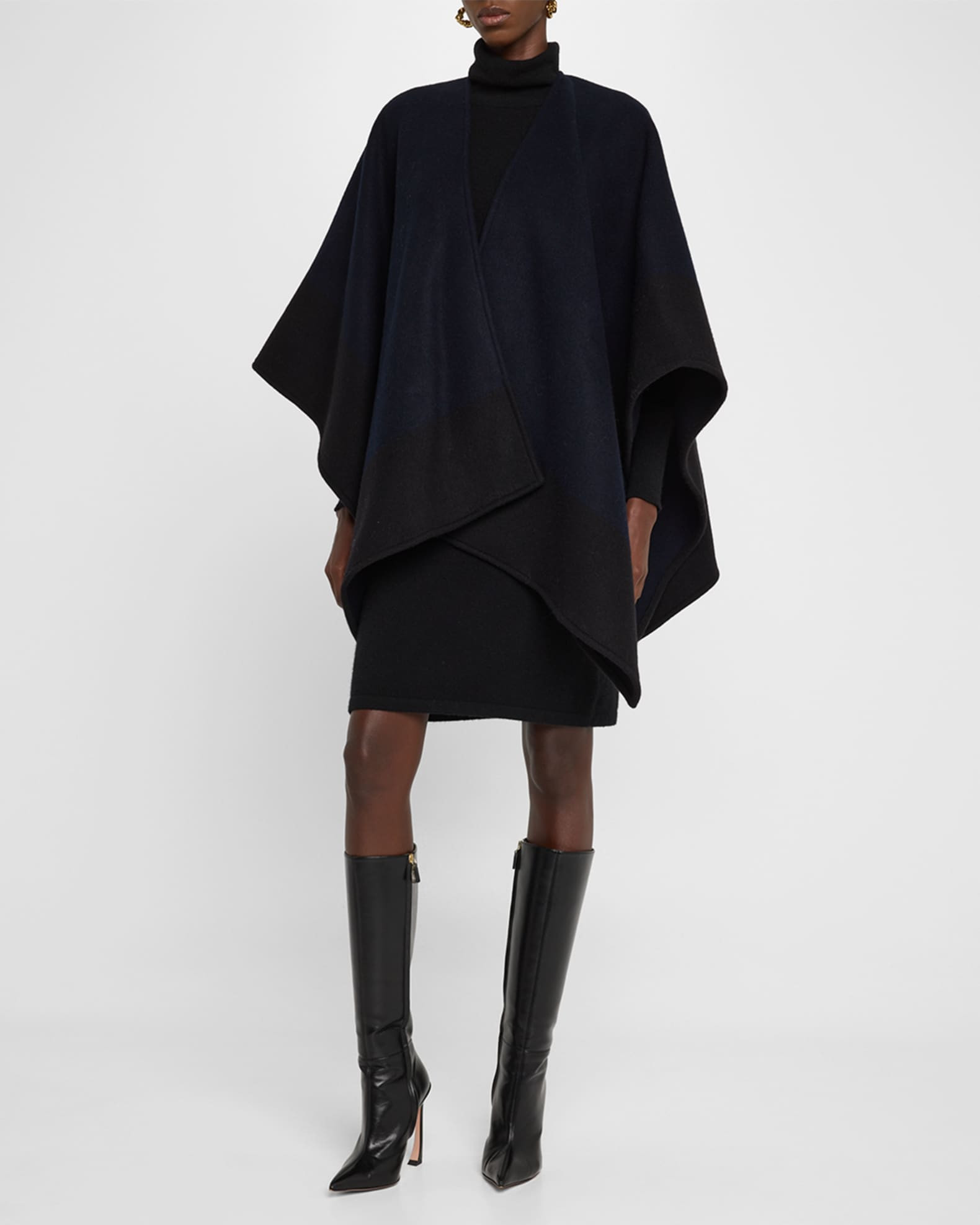 Select Reversible Wool Cape | Neiman Marcus