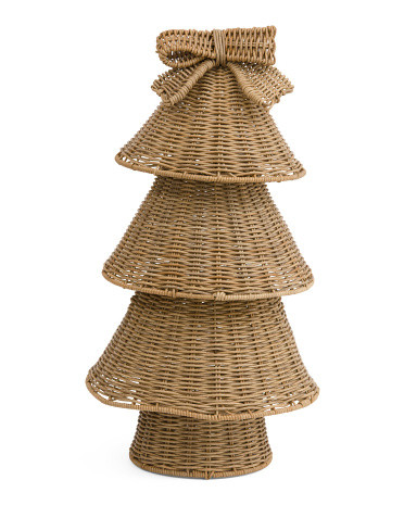Rattan Woven Christmas Tree | TJ Maxx