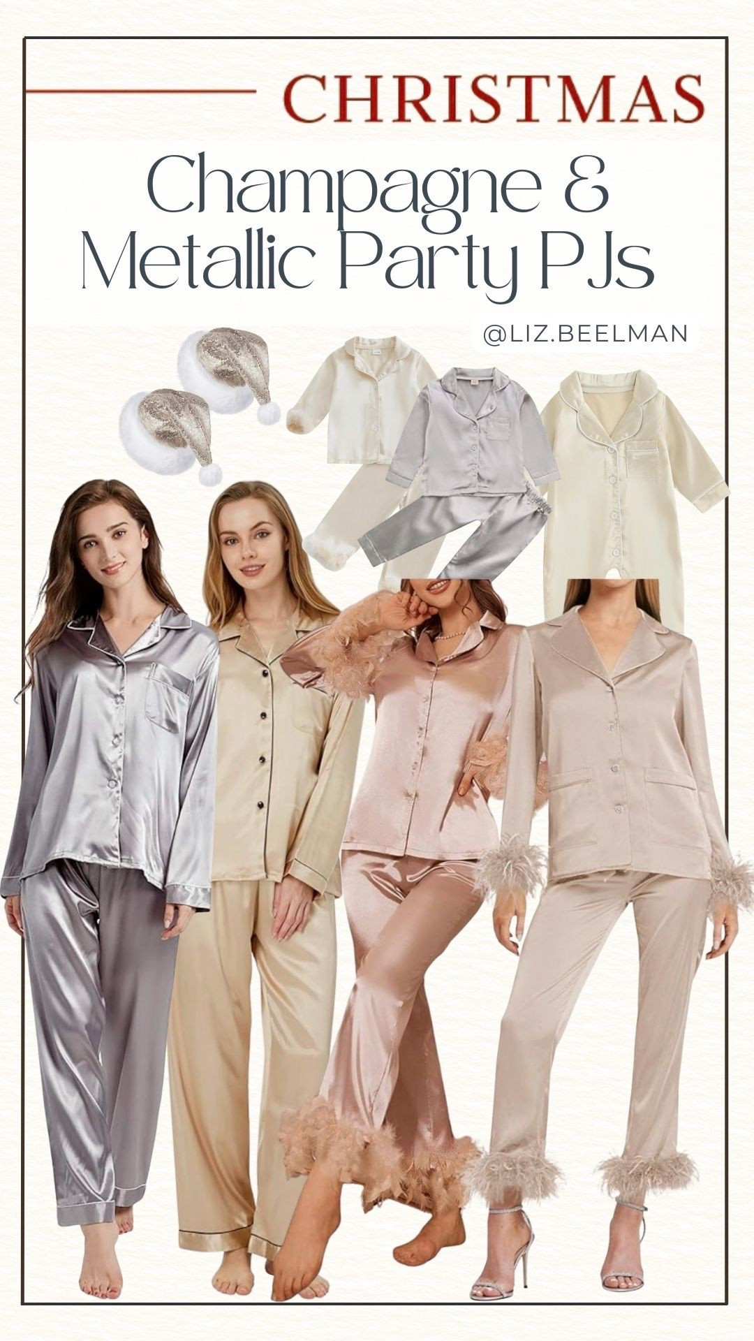 Champagne and Metallic Party PJs 