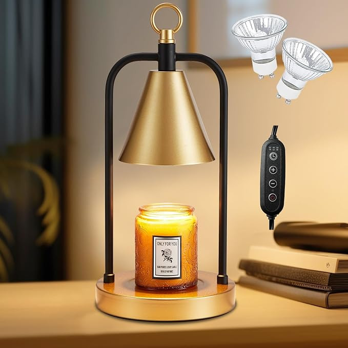 Candle Warmer Lamp with Timer, Electric Candle Wax Warmer for Various Size Candle Jar, Wax Melter... | Amazon (US)