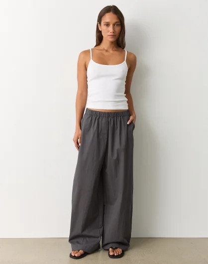 Mid Rise Elastic Waist Pant | Glassons (Australia)