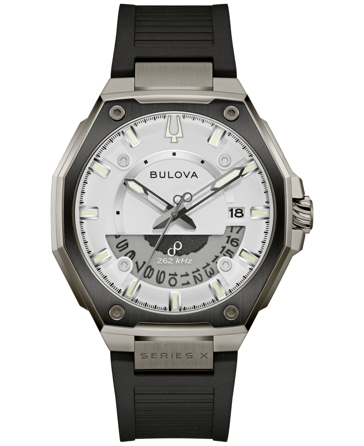 Bulova Men's Luxury Series X Hpq Precisionist Black Rubber Watch 42mm - Black | Macy's