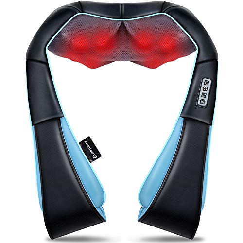 Mo Cuishle Fathers Day Dad Gifts, Shiatsu Back Shoulder and Neck Massager with Heat, Electric Deep Tissue 4D Kneading Massage, Best Gifts for Women Men Mom Wife Husband her him, Mothers Day, Christmas | Amazon (US)