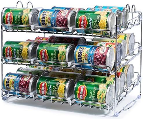 Amazon.com: Stackable Can Rack Organizer, Storage for 36 cans - Great for the Pantry Shelf, Kitch... | Amazon (US)