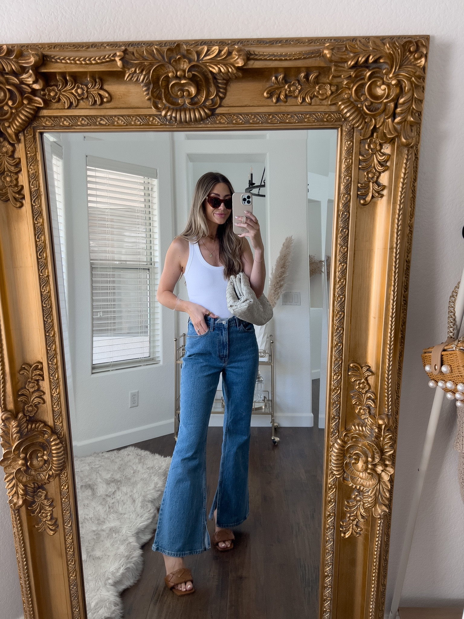 small in tank top & 26 in jeans! 🤍 

#LTKSeasonal #LTKunder100