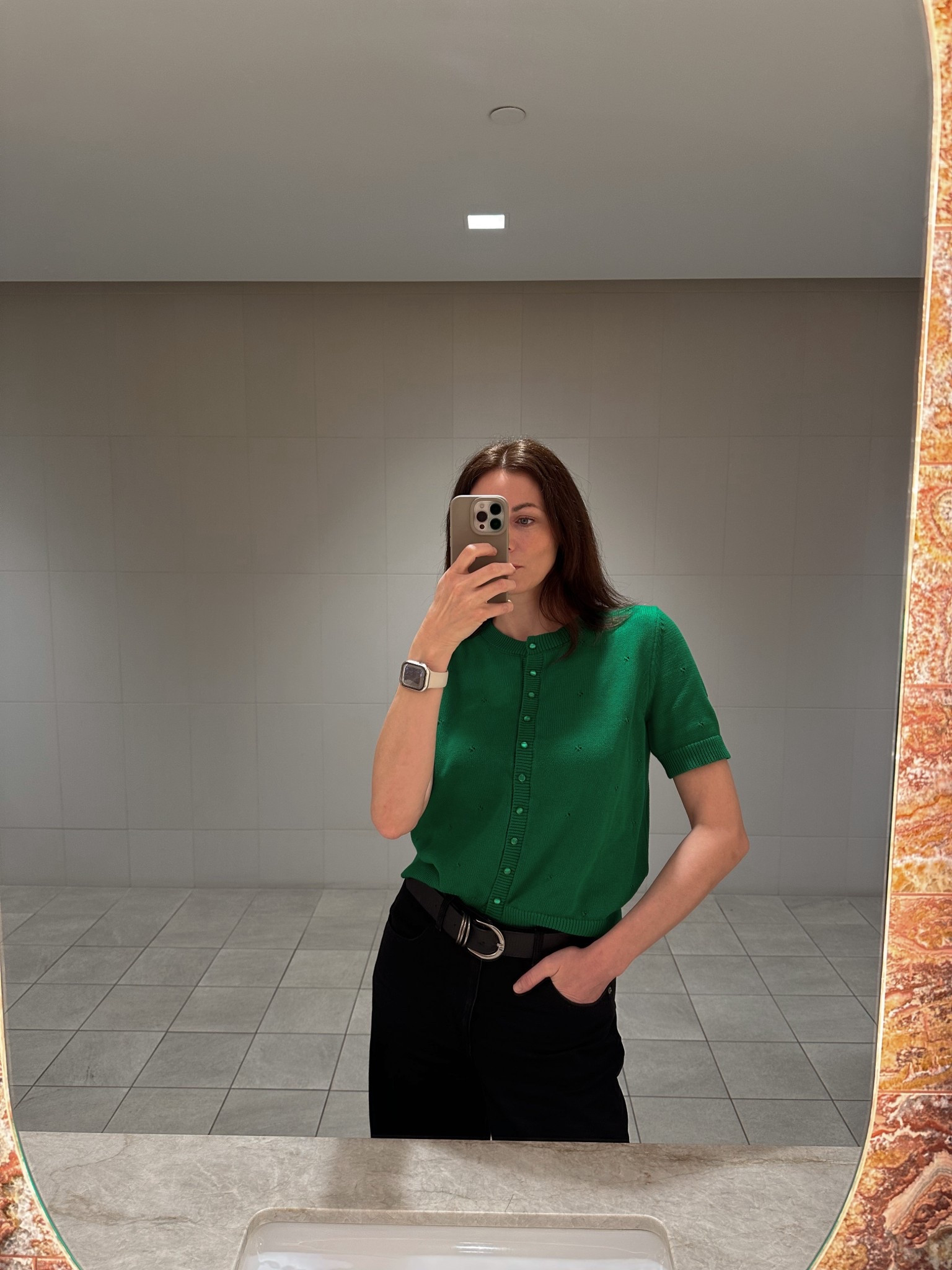 A little pop of green to today’s work outfit. 
This cardigan looks like Sezane, it is super cute and affordable. 

#LTKHoliday #LTKootd #LTKWorkwear
