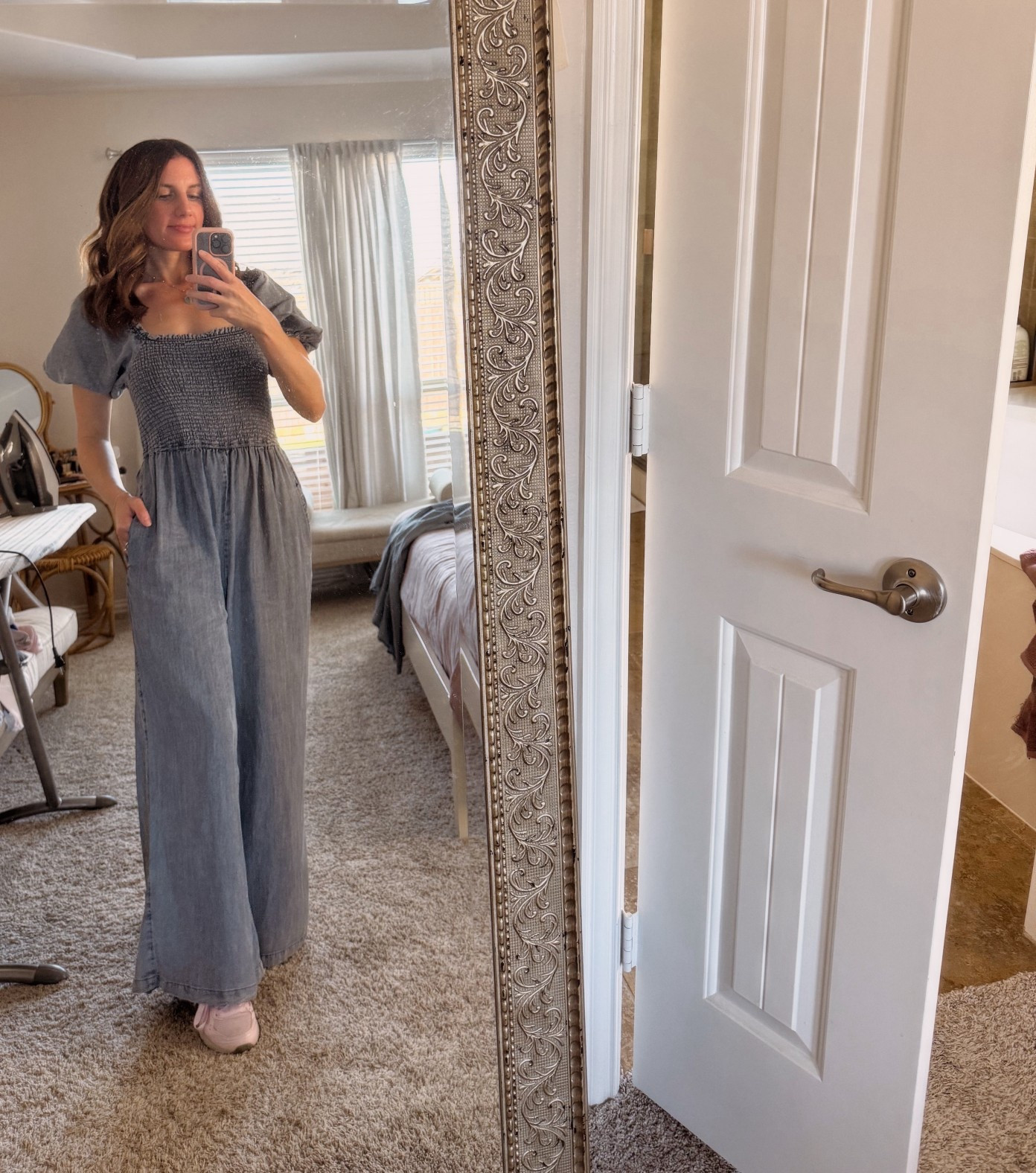 Denim jumpsuit! The perfect outfit of the day.

#LTKStyleTip #LTKShoeCrush #LTKFindsUnder100