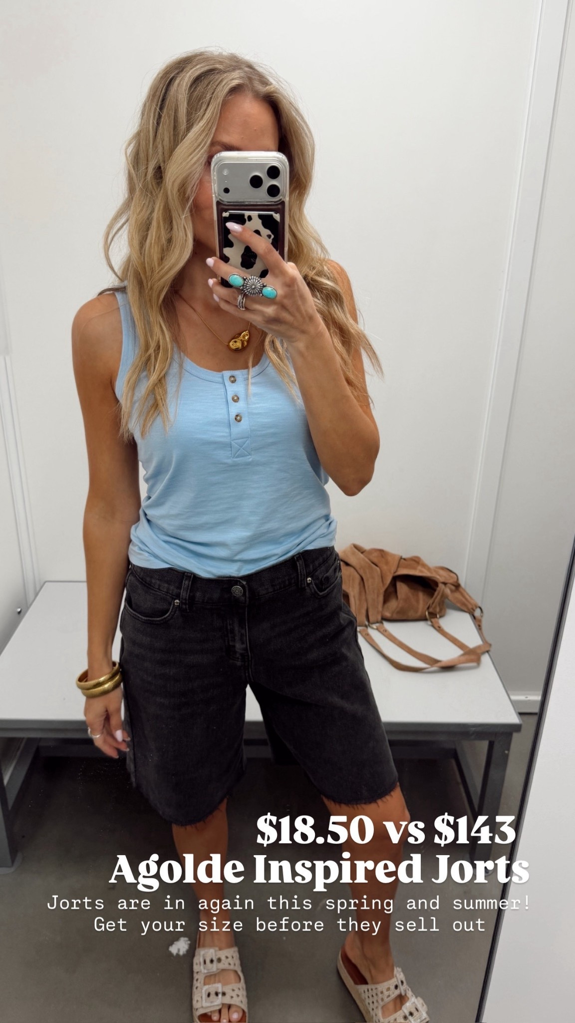 Jorts are back & there’s no need to spend 💲💲 when Walmart has an identical pair to the Agolde ones!!!! 

$18.50 vs $143 🫣🙌🏼

#LTKmomlife #LTKdayinmylife #LTKgrwm