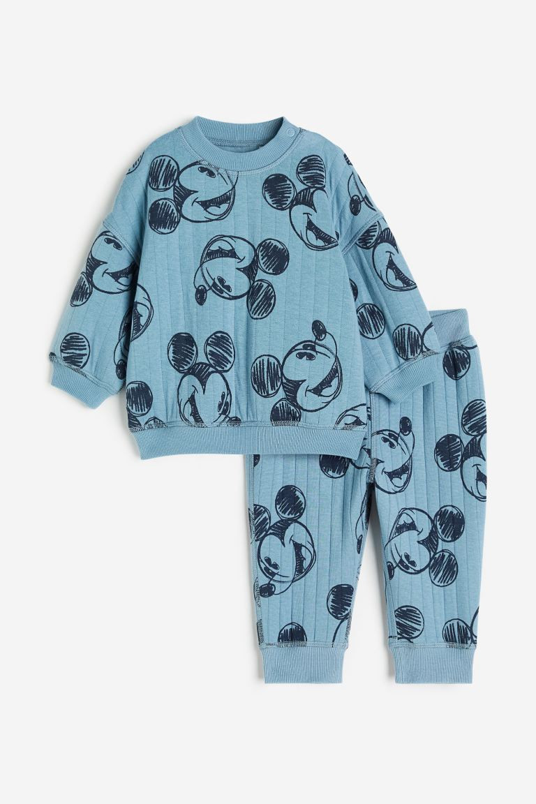 2-piece patterned sweatshirt set | H&M (UK, MY, IN, SG, PH, TW, HK)