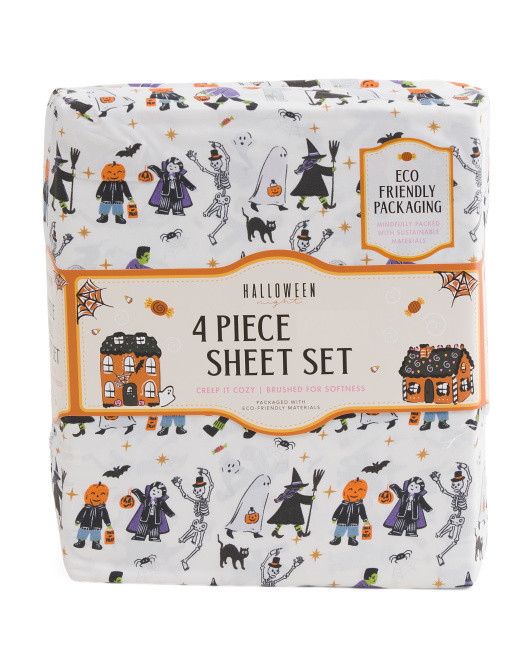 Halloween Monster Parade Sheet Set | TJ Maxx