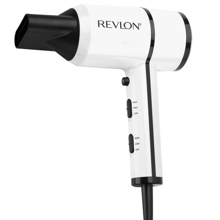 Revlon Crystal C Tourmaline Ceramic Hair Dryer, 1875 Watts, White | Walmart (US)