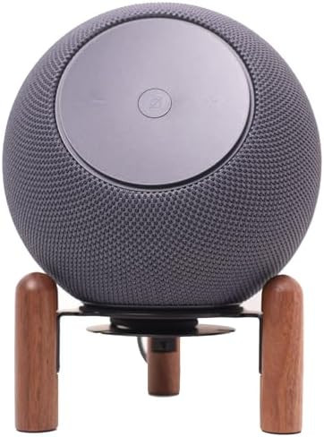 Desk stand for 2025 new Echo studio ,Black Walnut wood metal stand .Improve sound quality and hid... | Amazon (US)