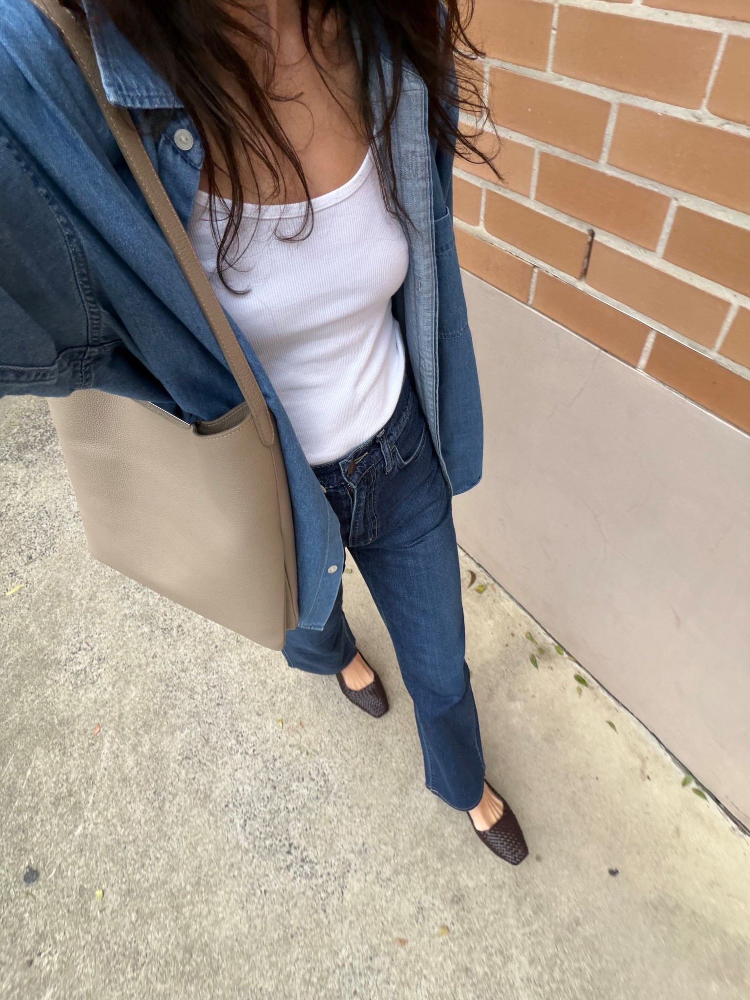 Wearing tank in size s, shirt in side M, jeans in size 24 and shoes in my usual EU40

Double denim outfit idea for school drop off 

#LTKootd