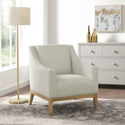 allen + roth allen + roth Modern Natural Accent Chair | Lowe's