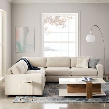 Urban 3-Piece L-Shaped Sectional | West Elm (US)