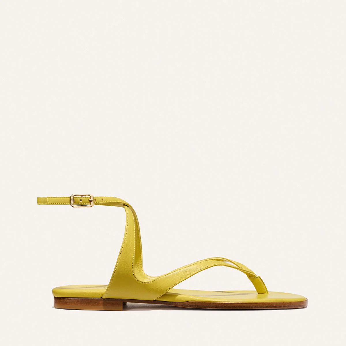 The Palermo Sandal - Chartreuse Nappa | Margaux