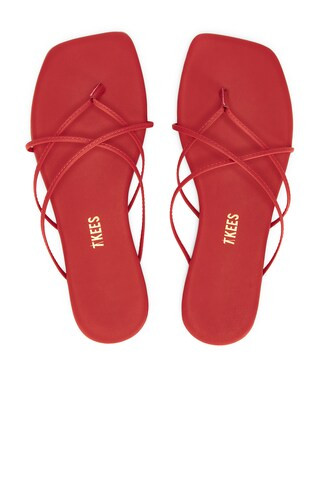 TKEES Square Toe Elle Sandal in Red from Revolve.com | Revolve Clothing (Global)