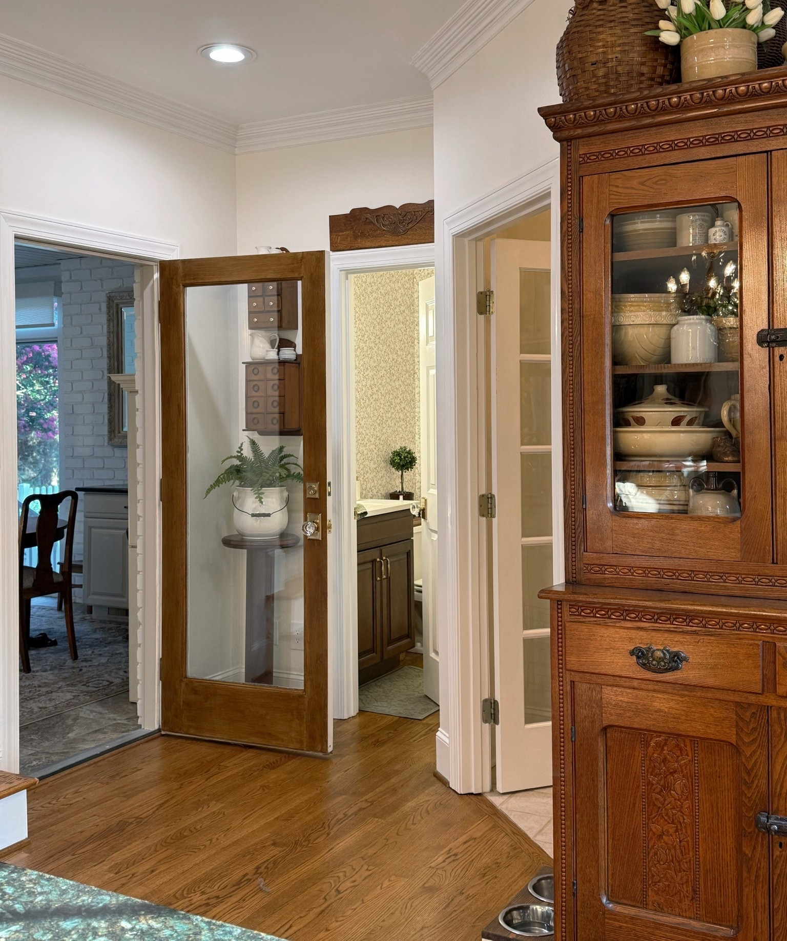 I am loving how Retique It can create a faux wood look on almost anything!  The colors that I used on this door are below:
Old Oak
Dark Oak

#LTKHome