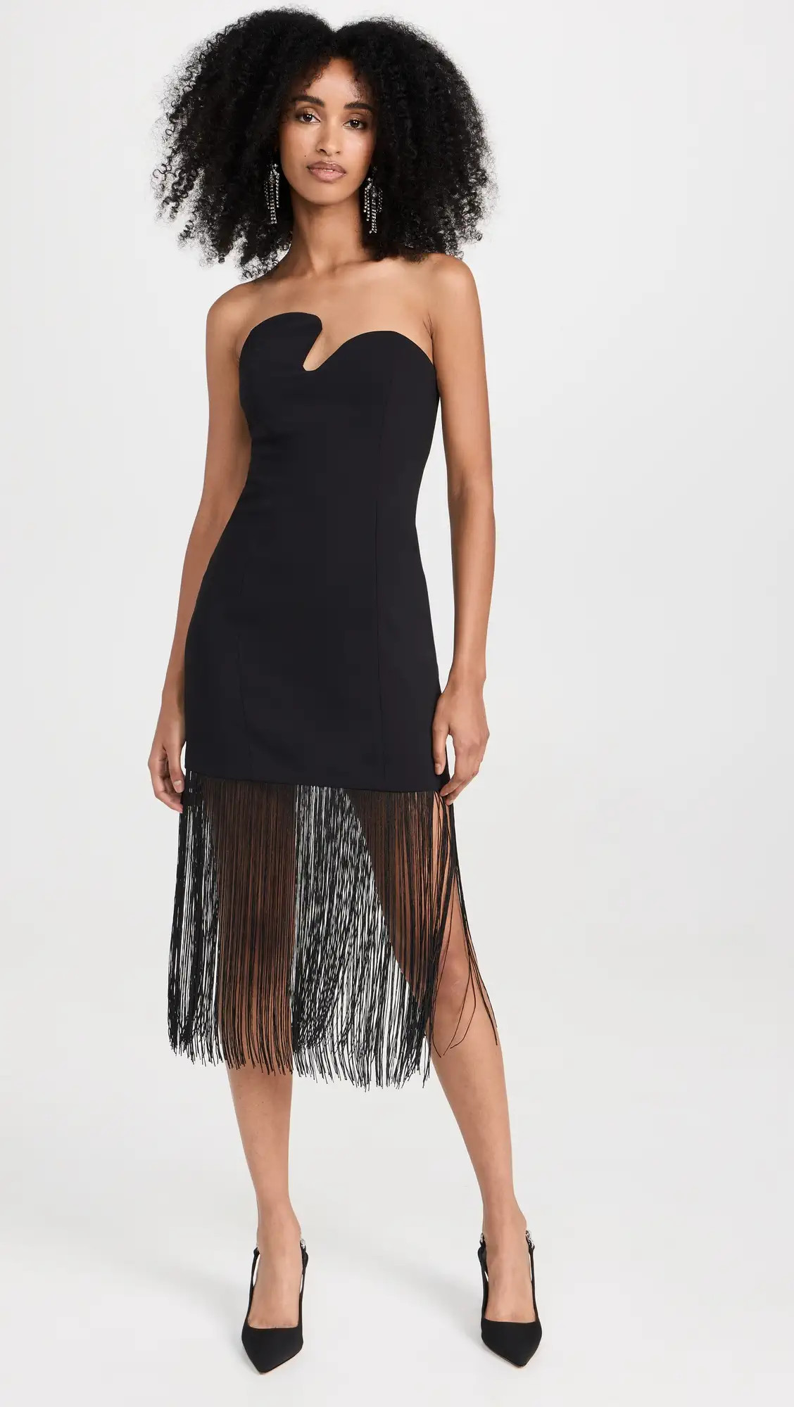 Amanda Uprichard Strapless Puzzle Dress with Fringe | Shopbop | Shopbop