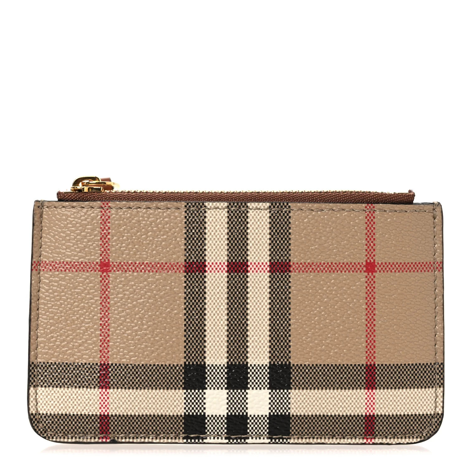Vintage Check Kelbrook Key Pouch Card Case Archive Beige | FASHIONPHILE (US)