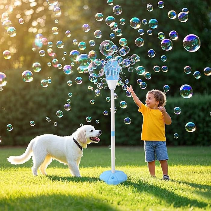 Palksky Bubble Machine with Lights for Outdoor, Automatic Bubbles Blower Maker for Kids Toddlers,... | Amazon (US)