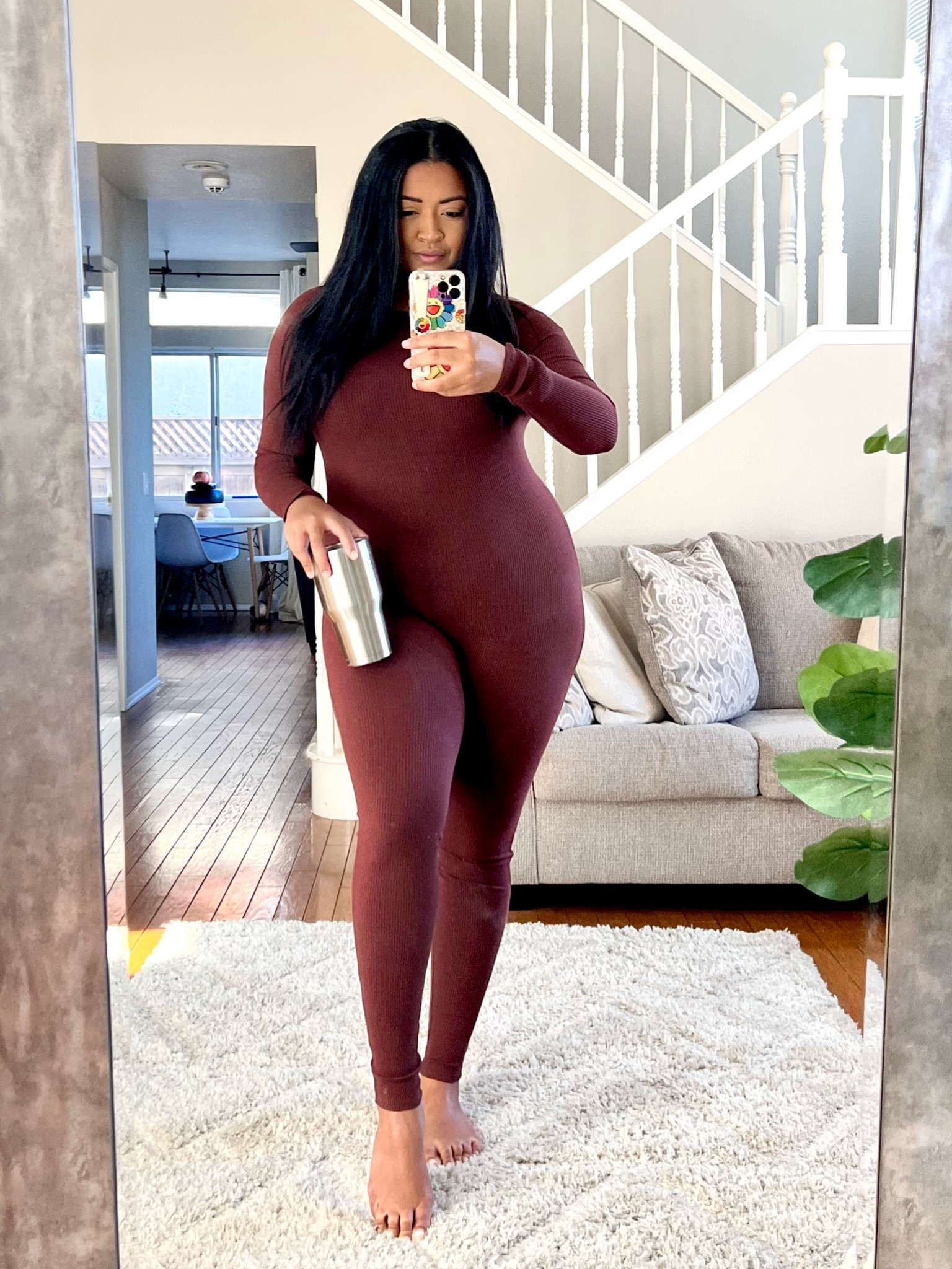 Work from home attire 💼 Long sleeve jumpsuit | curvy fashion 

#LTKhome #LTKSeasonal #LTKcurves