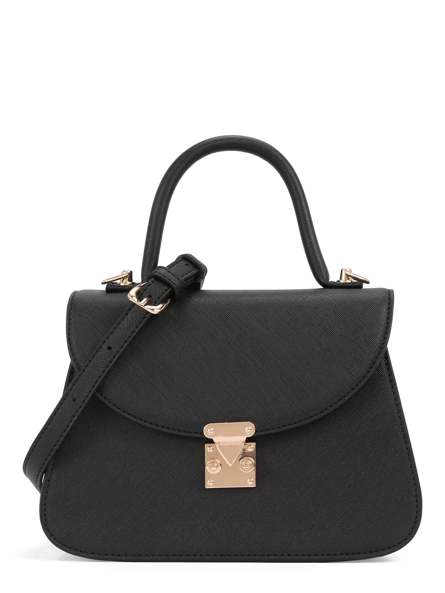 BeCool Women's Adult Top Handle Satchel Handbag Black | Walmart (US)
