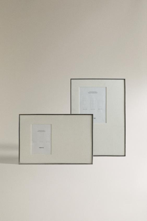 SILVER PICTURE FRAME WITH INTERCHANGEABLE MATS | Zara US