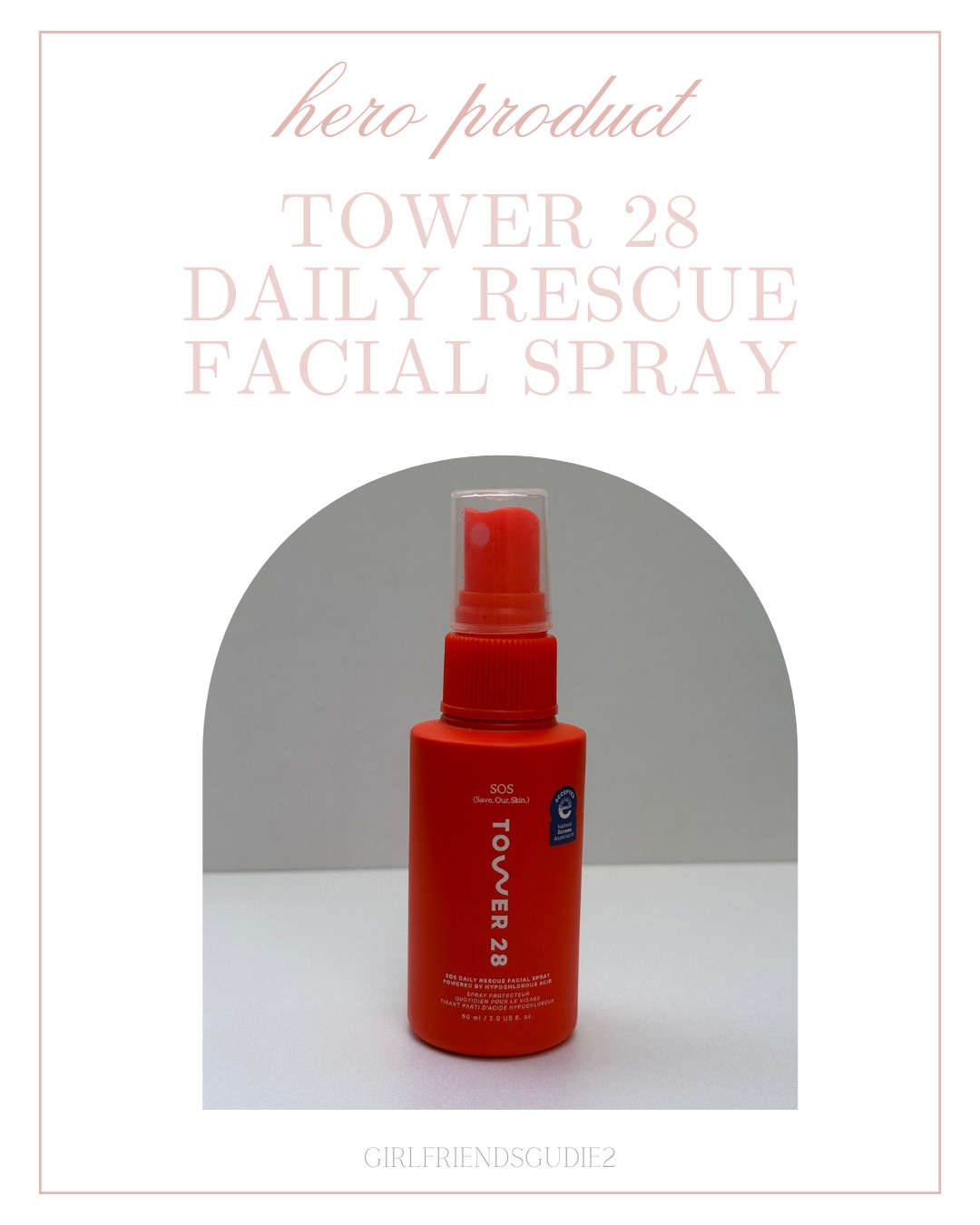 My Monday hero product is Tower 28 Daily Rescue Facial Spray.  I picked this out as my birthday gift from Sephora two weeks ago.  I'm already in love with this product.  I spray it on as part of my nighttime skin care.  My redness and skin irritation has gone done a lot.    I will definitely be buying this as soon as the mini runs out!  It's so awesome they even make a 16 oz. refill.  

#skincare #tower28 #sephora #nighttimeroutine 

 #LTKselfcare #LTKBeauty