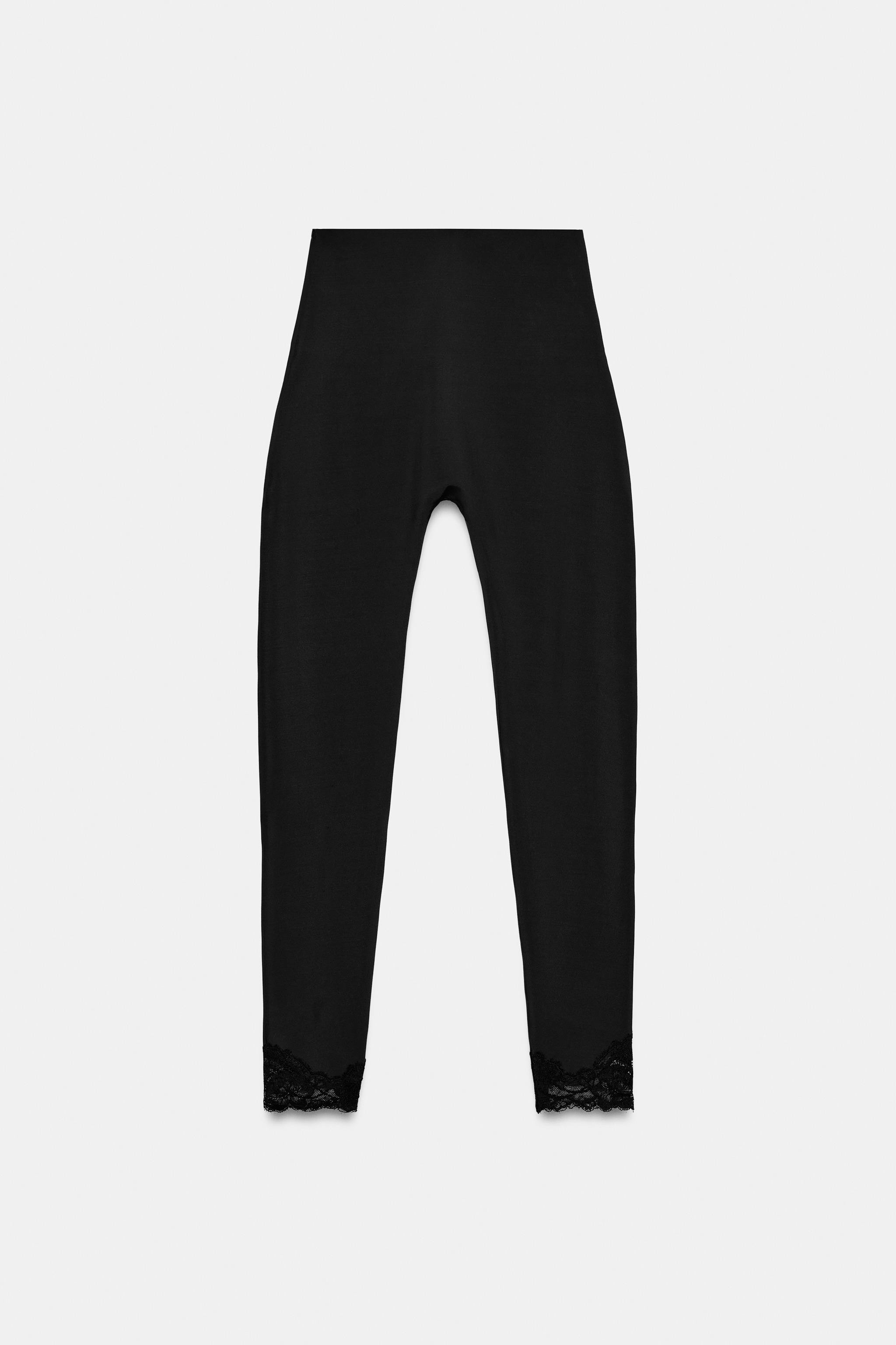 POLYAMIDE LACE LEGGINGS | Zara US