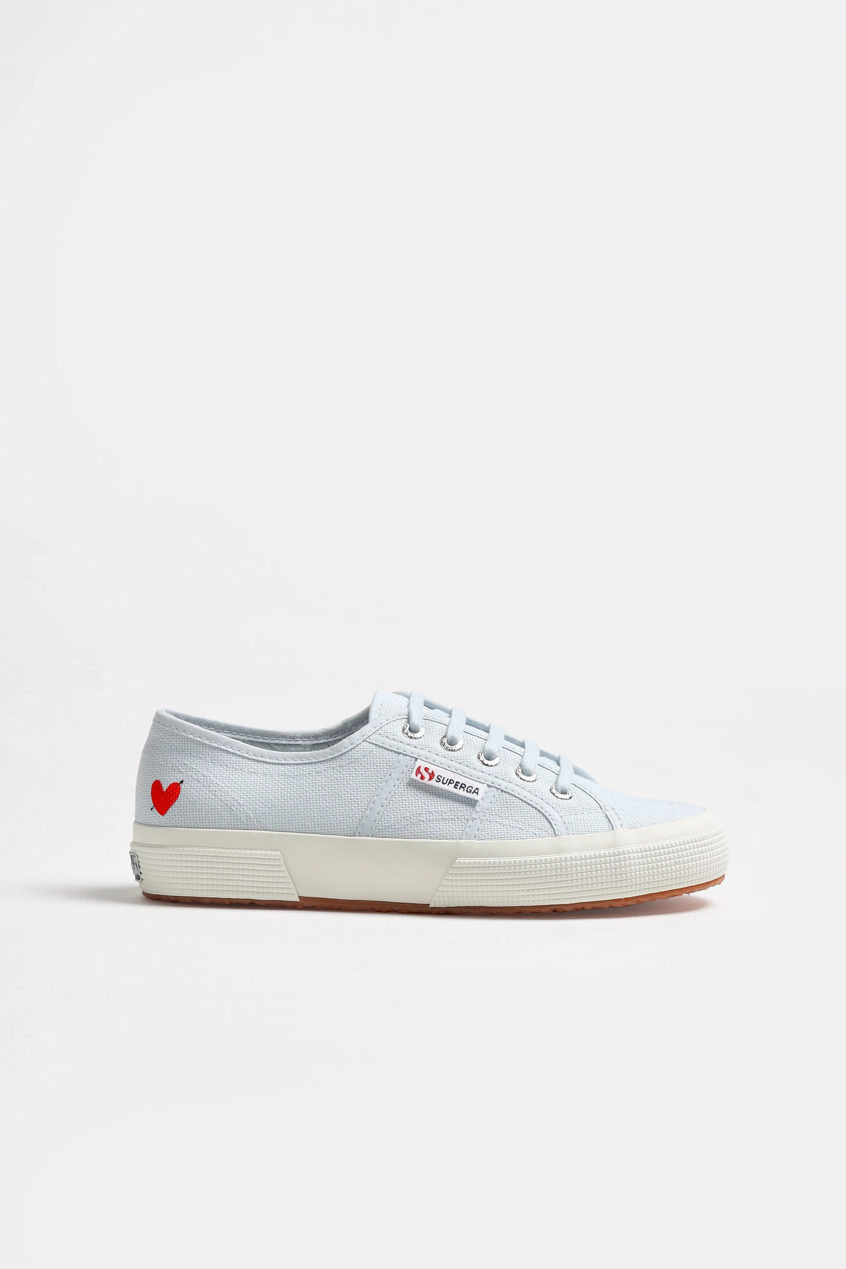 Canvas Sneaker 2750 'Heart' in Light Blue | ANITA HASS