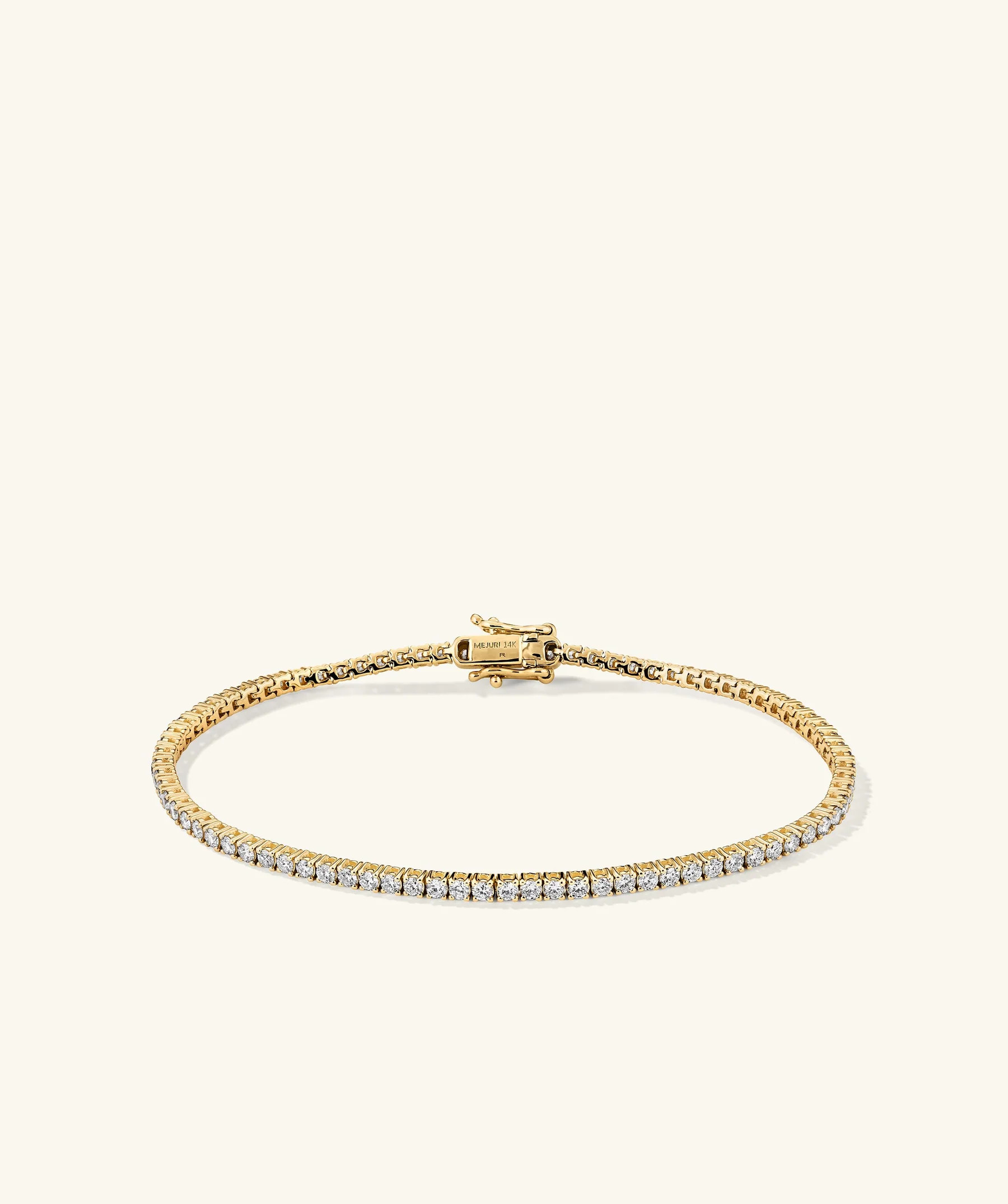 Lab Grown Diamond Tennis Bracelet 1.8mm | Mejuri Fine Crew