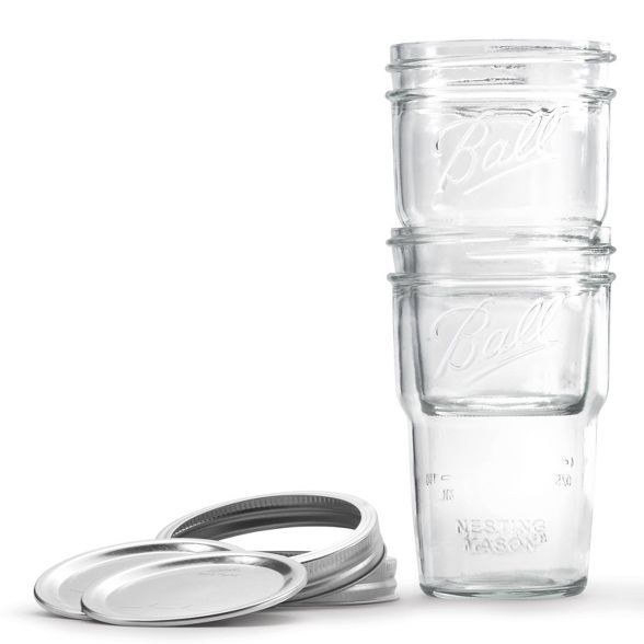 Ball 4pk Nesting Pint Jars | Target