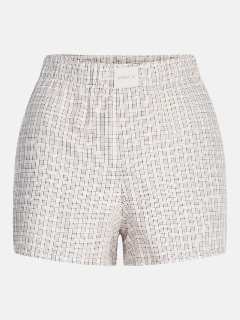 Joyspun Women's Woven Pajama Boxer Shorts, 3'' Inseam, Sizes XS-2X | Walmart (US)