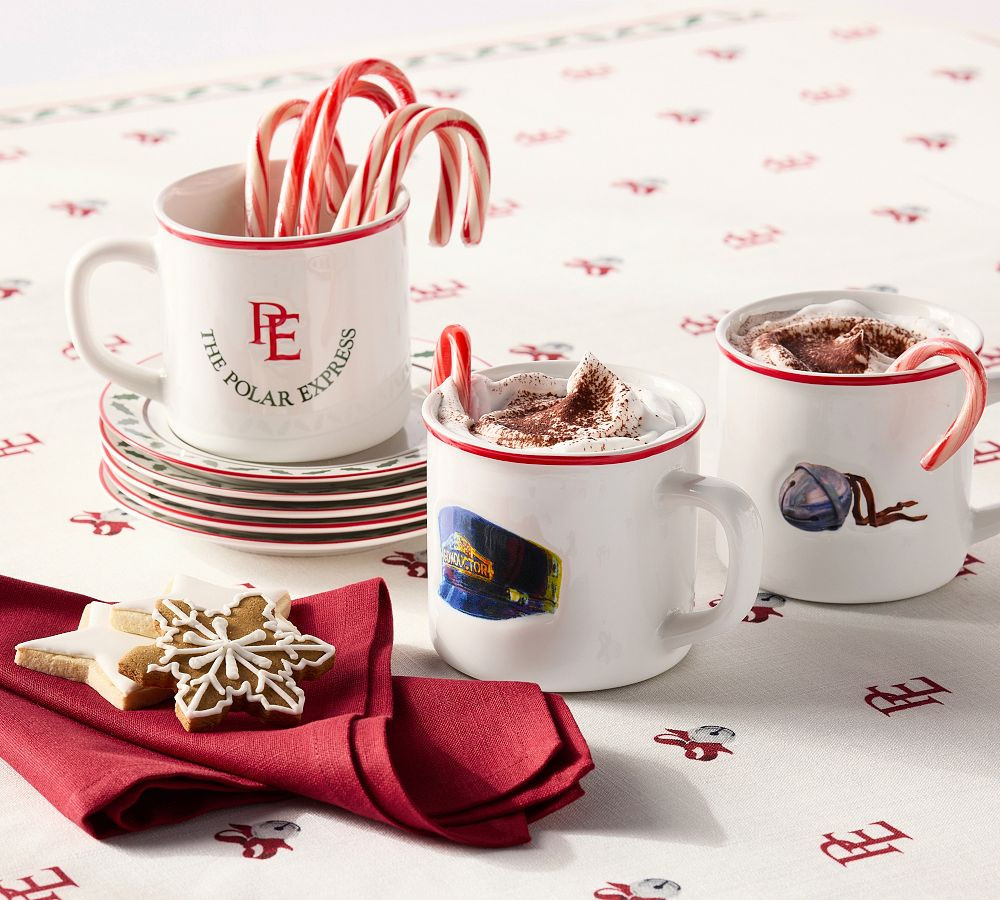 The Polar Express™ Stoneware Mugs - Set of 4 | Pottery Barn (US)