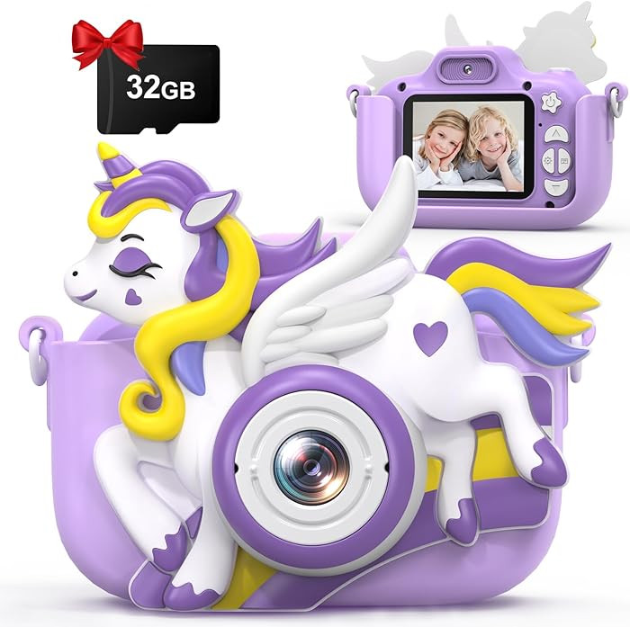 Kids Camera for Girls Boys, 2.0 HD IPS Screen 1080P Kids Video Camera for 4 5 6 7 8 9 10 11Years ... | Amazon (US)